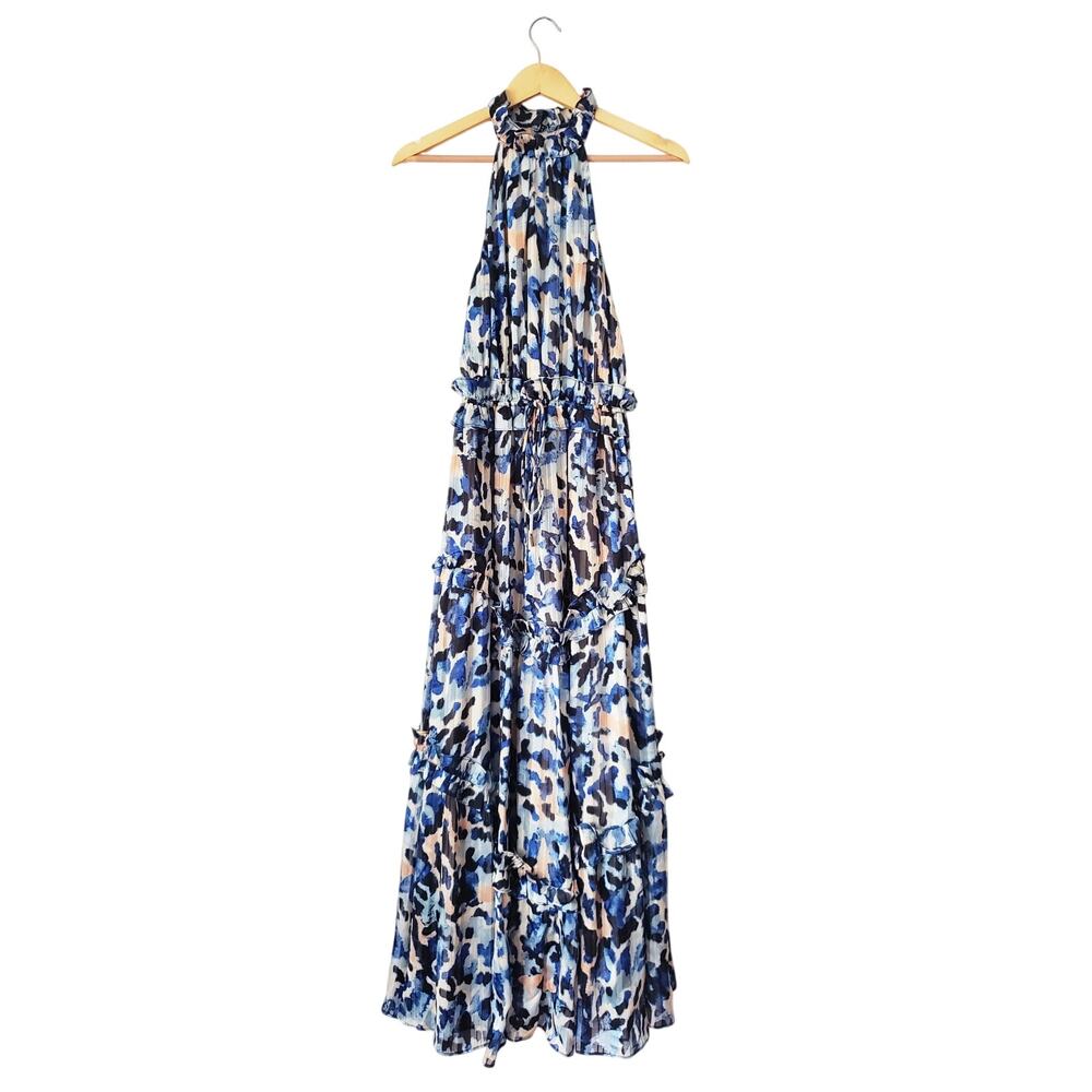 Elliatt Iridescence Maxi Dress Blue Size XS